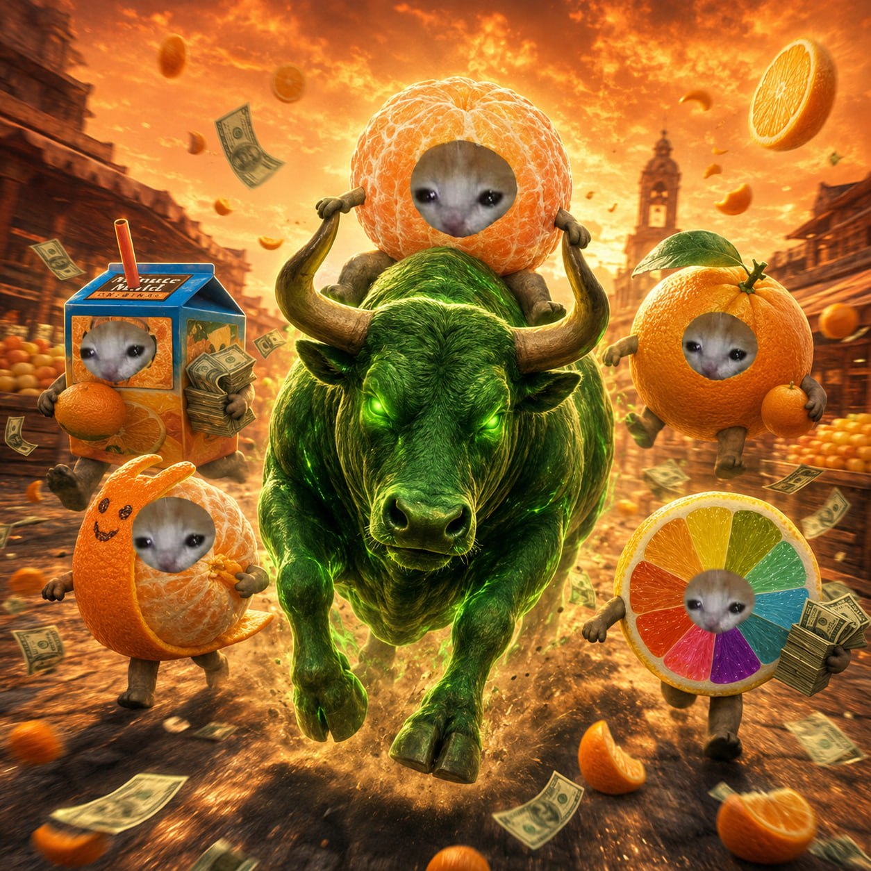 the orange bull run